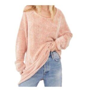 Free People Lenox Tunic Sweater Carrot Cake Combo Medium NWT